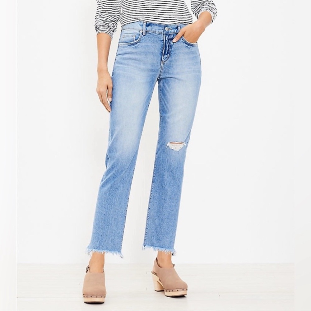 👖 LOFT The Straight Crop 26/2